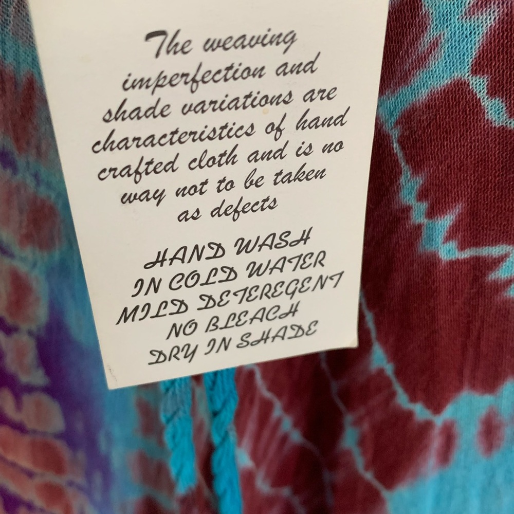 NWT bohemian gauze skirt, tye died, by SOL- Large - Picture 7 of 7